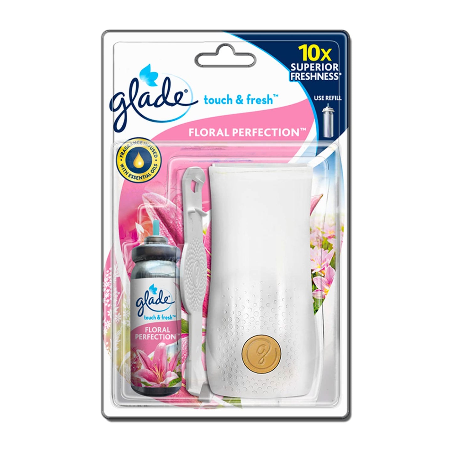 Glade Touch and Fresh Floral Protection, 12 ml/7.8g (1N Dispenser + 1N Refill)