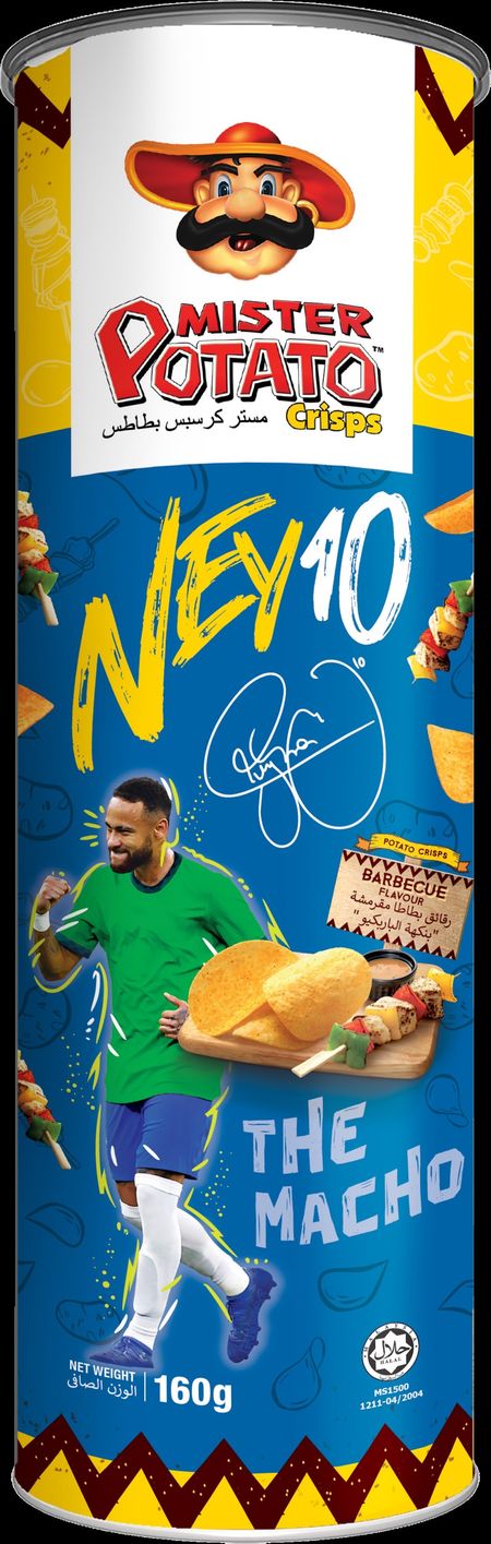 10x Mister Potato Chips Barbecue - Pack of 10 - 160 g