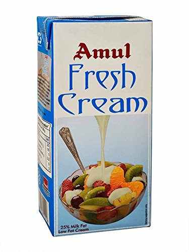 10x Amul Fresh Cream, 1L each - Pack of 10
