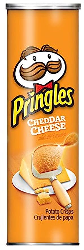 10x Pringles Cheddar Cheese Potato Crisps, Pack of 10 - 158 g each