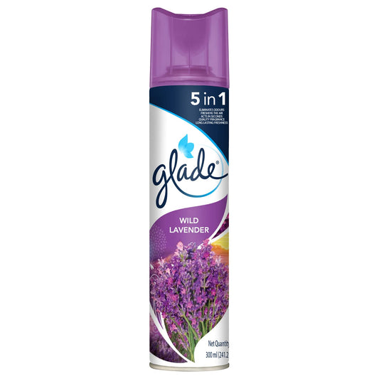 3x Glade Wild Lavender Spray - Pack of 3 - 300ml each